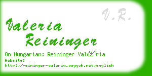 valeria reininger business card